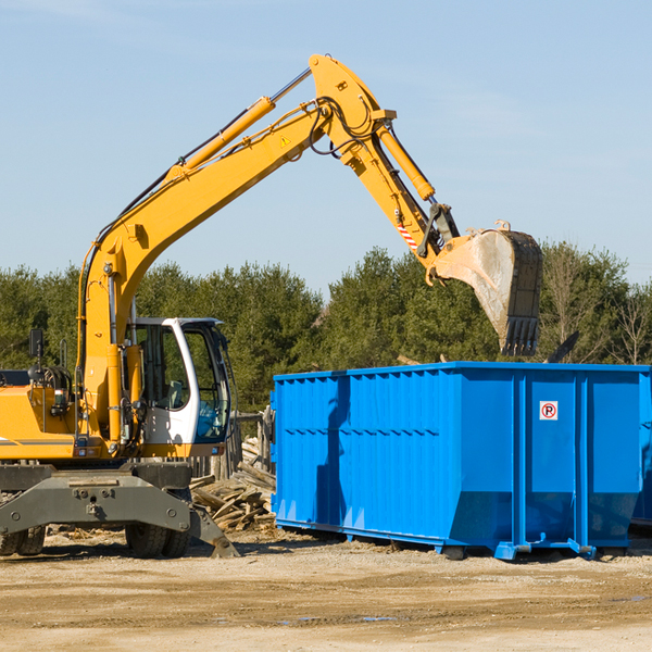 what happens if the residential dumpster is damaged or stolen during rental in Colesville MD